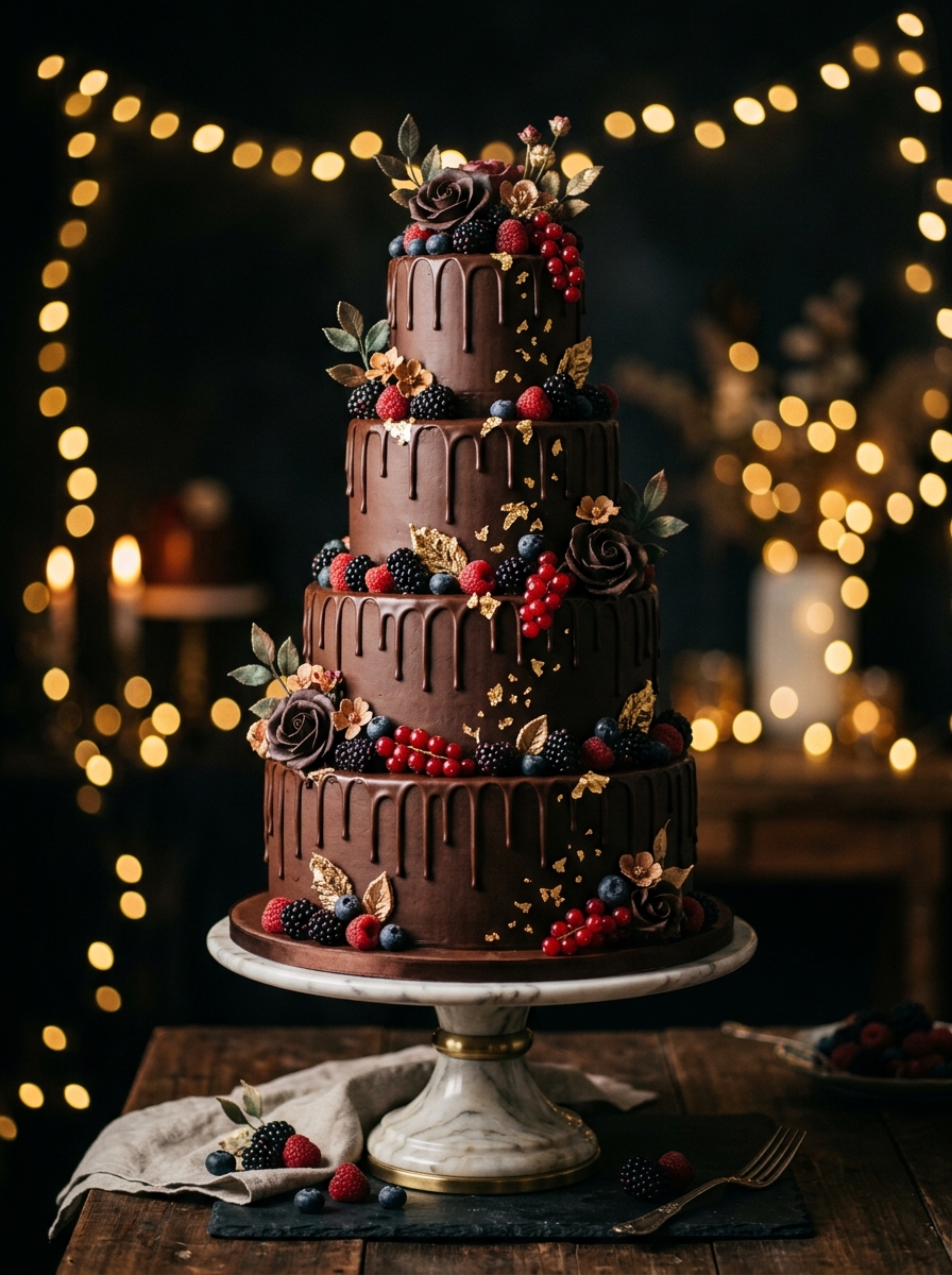 Multi-tier luxury celebration cake